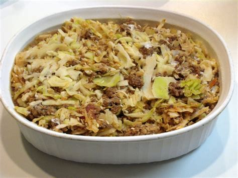 cabbage beef  rice casserole