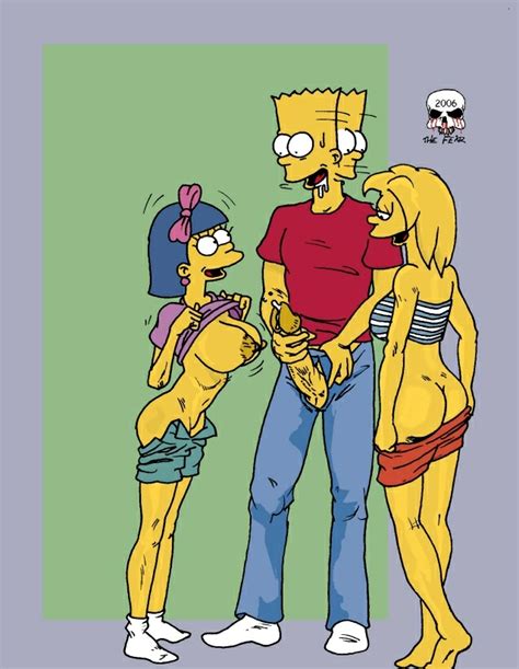 Rule 34 Bart Simpson Bow Clothing Female Human Lisa Simpson Male