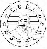 Luther Martin King Jr Coloring Printable Pages sketch template
