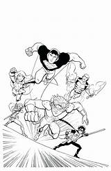 Justice League Coloring Pages Unlimited Getcolorings Color Getdrawings sketch template