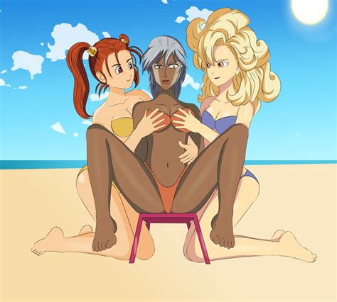 Rule 34 3girls Angry Anoneysnufftan Applying Sunscreen Ayla Chrono