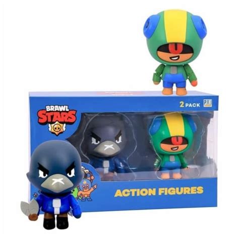 Brawl Stars Leon And Crow Legendary Daggers Fighters Brawler Figure Set