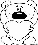 Coloriage Dessin Valentine Beary sketch template