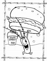 Plankton Coloring Pages Getcolorings Color sketch template