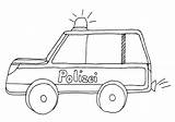 Polizei Polizeiauto Ausmalbild Blaulicht Sammlung sketch template
