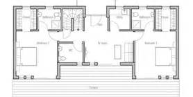 contemporary home plan  open planning   bedrooms contemporary house design