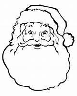 Natale Babbo Faccia Colorare Coloradisegni Claus Face Cookie sketch template