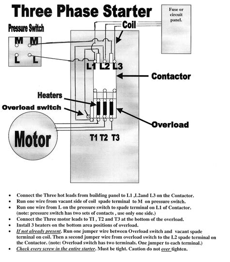 square  motor starter wiring diagram wiring diagram