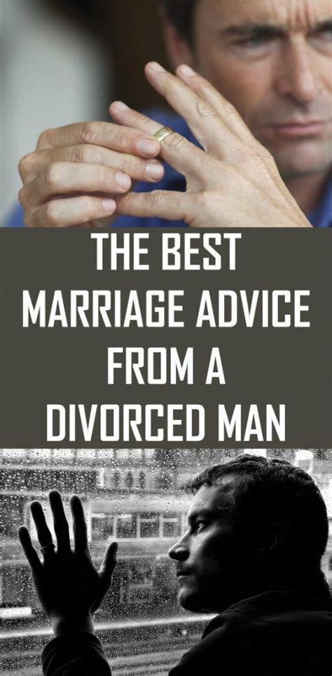 the best marriage advice from a divorced man