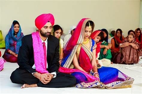 real weddings gauri and gurjit s inspiring engagement and gurudwara wedding by faizan patel