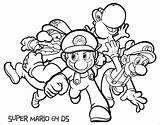 Mario 64 Coloring Ds Super Colour Deviantart sketch template