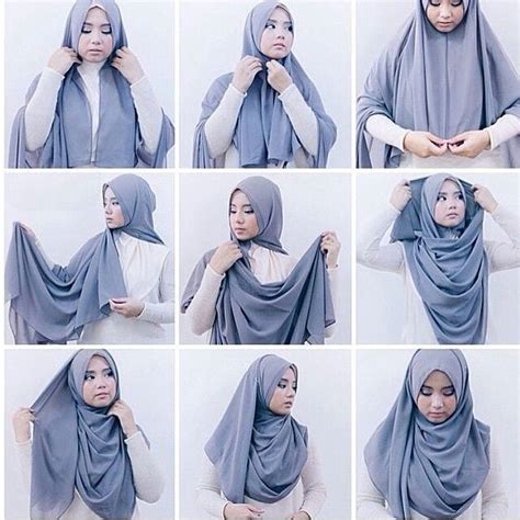 tutorial jilbab menutup dada untukmu   bergaya sedikit berbeda