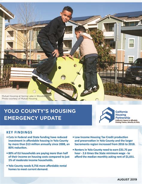 yolo county s housing emergency update california housing partnership