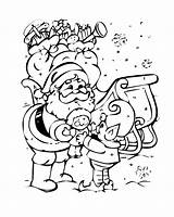 Santa Coloring Christmas Elf Claus Kids Elves Pages Color Tree Print sketch template