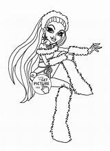 Coloring Monster High Pages Girls Anima Kids Popular Abbey sketch template