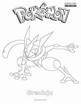 Pokemon Greninja Coloring Pages Ash Super Pokémon Comments sketch template