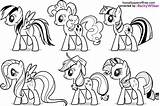 Pony Little Coloring Pages Printable Kids Mlp Para Ponies Print sketch template