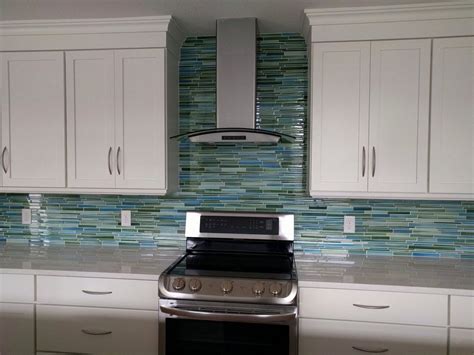 Rip Curl Hand Painted Linear Glass Mosaic Tiles Rocky Point Tile