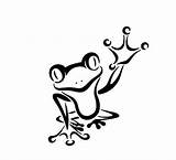 Frog Tattoo Tattoos Tribal Outline Frogs Stencil Stencils Leg Waving Designs Its Tree Cute Clipart Drawing Clip Cheerful Drawings Tattoobite sketch template