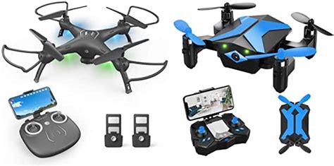 amazoncom attop wx blue mini drone set  camera drone  kidsadults  smart app