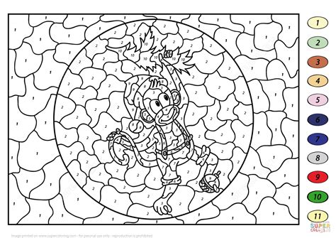 printable christmas coloring pages  number