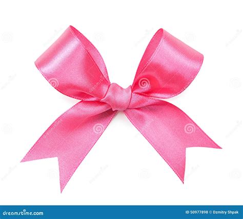 pink bow isolated  white stock photo image  design
