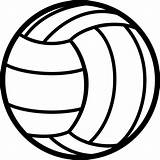 Volleyball sketch template