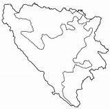 Bosnia Herzegovina Districts Mapsof sketch template
