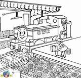Thomas Coloring Pages Friends Train Edward Duck Template Gwr Douglas sketch template