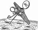 Observation Satellite Space Travel Coloring Pages sketch template