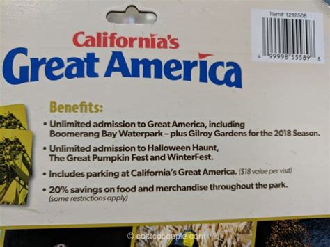 california s great america 2018 adult gold pass