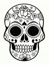 Mort Imprimer Coloriage Tête Mexicaine Skull Dessins Mandala Halloween Drawing Coloring Pages Choose Board Stencil Sugar sketch template