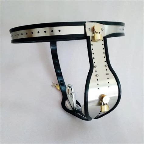 stainless steel sexy male chastity belt sissy new designed device lock