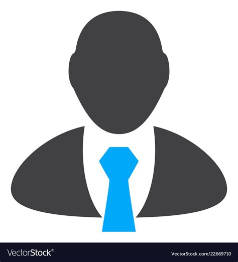 manager flat icon symbol royalty  vector image