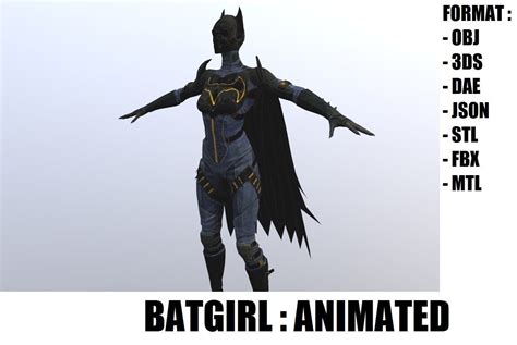 batgirl 3d asset cgtrader
