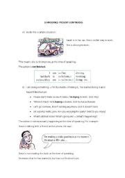 english teaching worksheets present continuousprogressive