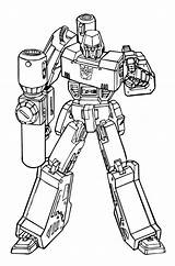 Transformers Megatron sketch template