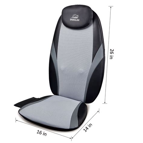 Snailax Shiatsu Massage Cushion With Heat Massage Chair Pad Kneading