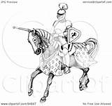 Steed Jousting Charley Franzwa sketch template