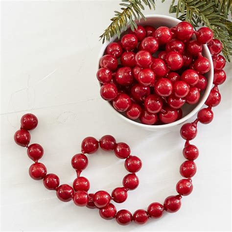 artificial dark red cranberry garland christmas garlands christmas