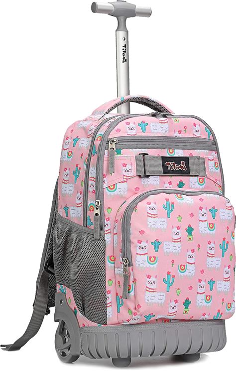 Tilami Rolling Backpack 18 Inch Wheeled Laptop Backpack