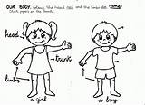 Coloring Body Parts Pages Preschool Human Kids Drawing Color Outline Sheets Girl Printable Preschoolers Clipart Colour Sheet Boy Systems Worksheet sketch template
