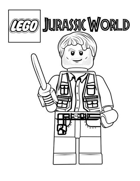 jurassic world lego coloring pages learning   read
