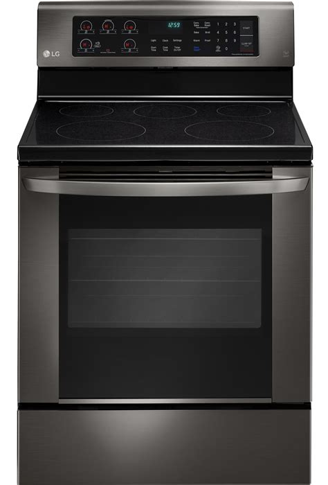 LG Black Stainless Steel Electric Range - LRE3061BD