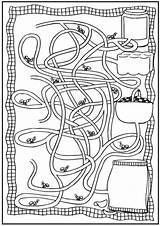 Ant Coloring Maze Pages Farm Kids Mazes Printable Color Summer Ants Print Picnic Letter Fun Sheets Insects Tunnel Make Az sketch template