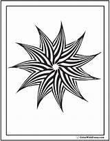Geometric Coloring Pages Kids Patterns Pinwheel Star Colorwithfuzzy Point Print Pattern Customize Detailed Designs Color Printable Colouring Getcolorings Templates Colour sketch template