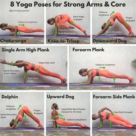 yoga poses  strong arms abs arm workouts
