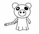 Roblox Piggy Badgy Coloringonly Coloringgames sketch template