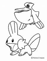 Pokemon Coloring Pages Mudkip Poochyena Color Cartoon Gobou Getcolorings Kids Clipart Pelipper Library sketch template