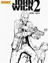 Wick Variant Comicbook sketch template
